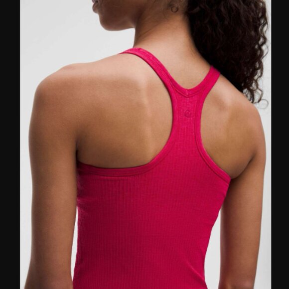 Lululemon Athletica Ebb To Street Tank Top Pink Dragonfruit Size 6 Retail $68.00 - Picture 4 of 6